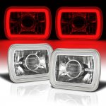1990 Toyota 4Runner Red Halo Tube Sealed Beam Projector Headlight Conversion