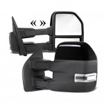 2009 Ford F350 Super Duty Glossy Black Towing Mirrors LED Lights Power Heated 2009 Ford F350 Super Duty Glossy Black Towing Mirrors LED Lights Power Heated