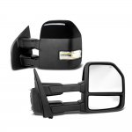 2020 Ford F250 Super Duty Glossy Black Power Heated Towing Mirrors LED Lights