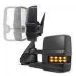 Chevy Suburban 2000-2002 Power Folding Towing Mirrors Smoked LED Lights