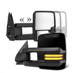 1996 Chevy 1500 Pickup Glossy Black Power Towing Mirrors Smoked LED Running Lights