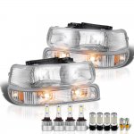 Chevy Silverado 1999-2002 Headlights LED Bulbs Complete Kit