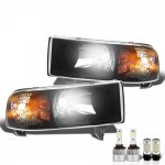 2000 Dodge Ram 3500 Black LED Headlight Bulbs Complete Kit