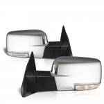 2010 Dodge Ram 1500 Chrome Power Heated Side Mirrors LED Signal Lights