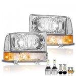 Ford F450 1999-2004 LED Headlight Bulbs Set Complete Kit
