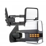 Ford Excursion 2000-2005 Chrome Tow Mirrors Smoked LED Lights Power Heated