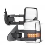 2013 Dodge Ram 3500 Chrome Tow Mirrors LED Lights Power Heated