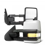 2013 Dodge Ram 2500 White Tow Mirrors Clear LED DRL Power Heated