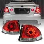 Lexus IS300 2001-2003 Red and Clear LED Tail Lights