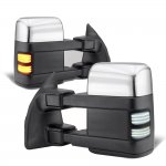 2005 Ford F250 Super Duty Chrome Tow Mirrors Smoked Switchback LED Sequential Signal 2005 Ford F250 Super Duty Chrome Tow Mirrors Smoked Switchback LED Sequential Signal