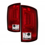 2004 Dodge Ram 2500 Red and Clear LED Tail Lights Tube