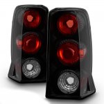Cadillac Escalade 2002-2006 Black Smoked Euro Tail Lights