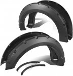 2015 Ford F150 Tech Matte Black Fender Flares Pocket Rivet