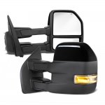 Ford F150 2009-2014 New Glossy Black Towing Mirrors Power Heated LED Signal Puddle Lights