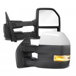 2008 Ford F150 New White Towing Mirrors Power Heated LED Signal Puddle Lights