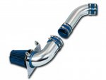 Ford Mustang V8 1987-1993 Polished Cold Air Intake with Blue Air Filter