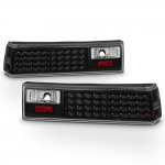 Ford Mustang 1987-1993 Black LED Tail Lights