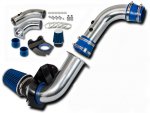 Ford Mustang V6 1994-1998 Polished Cold Air Intake with Blue Air Filter