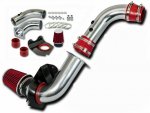 Ford Mustang V6 1994-1998 Polished Cold Air Intake with Red Air Filter