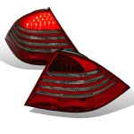 Mercedes Benz S Class 2000-2005 LED Tail Lights Red and Smoked