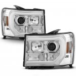 2011 GMC Sierra 3500HD LED DRL Projector Headlights