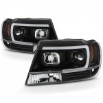 2000 Jeep Grand Cherokee Black Projector Headlights