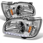 Toyota Tacoma 2001-2004 Clear Euro Headlights with Corner Lights