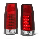GMC Yukon Denali 1999-2000 Red and Clear LED Tail Lights GMC Yukon Denali 1999-2000 Red and Clear LED Tail Lights