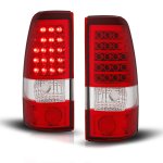 Chevy Silverado 1999-2002 LED Tail Lights Red and Clear