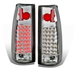 1989 GMC Sierra 2500 Chrome LED Tail Lights
