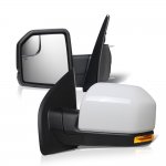 Ford F150 2015-2020 White Side Mirrors Power Heated LED Signal Puddle Lights