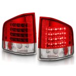 Chevy S10 1994-2004 Red and Clear LED Tail Lights
