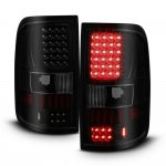 2007 Ford F150 Black Smoked LED Tail Lights