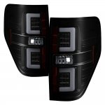 2010 Ford F150 Black Smoked Tube LED Tail Lights 2010 Ford F150 Black Smoked Tube LED Tail Lights