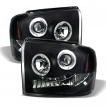 Ford F550 Super Duty 2005-2007 Black Smoked Projector Headlights