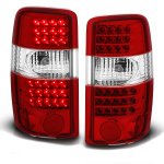 2004 GMC Yukon Denali Red and Clear LED Tail Lights