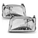 1992 Ford F250 Crystal Headlights Chrome