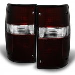 Toyota Pickup 1989-1995 Red and Smoked Euro Tail Lights