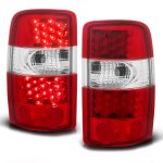 2002 GMC Yukon Denali Red and Clear LED Tail Lights