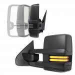 2014 Chevy Tahoe Power Folding Tow Mirrors Smoked LED DRL