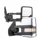 Ford F350 Super Duty 2008-2016 Chrome Tow Mirrors Clear LED Lights Power Heated