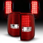 2005 Ford F150 Red Clear LED Tail Lights