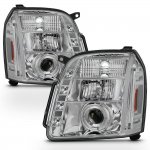 2013 GMC Yukon XL Clear Halo Projector Headlights with LED