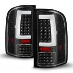 2011 Chevy Silverado 2500HD Black LED Tail Lights Tube