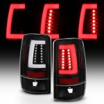 2000 Chevy Tahoe Black Tube LED Tail Lights
