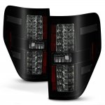 2010 Ford F150 Black Smoked LED Tail Lights 2010 Ford F150 Black Smoked LED Tail Lights