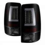 2004 Chevy Suburban Black Smoked LED Tail Lights Tube