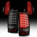 2010 Chevy Tahoe Black LED Tail Lights