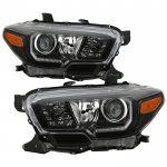 Toyota Tacoma TRD 2016-2023 Black Projector Headlights LED DRL Toyota Tacoma TRD 2016-2023 Black Projector Headlights LED DRL