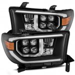 2011 Toyota Tundra Black LED Quad Projector Headlights DRL Activation